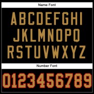 Custom Black Old Gold-Red Mesh Authentic Football Jersey