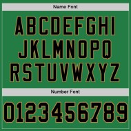 Custom Grass Green Black-Old Gold Mesh Authentic Football Jersey