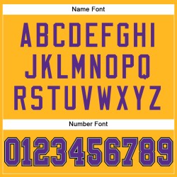 Custom Gold Purple-Black Mesh Authentic Football Jersey